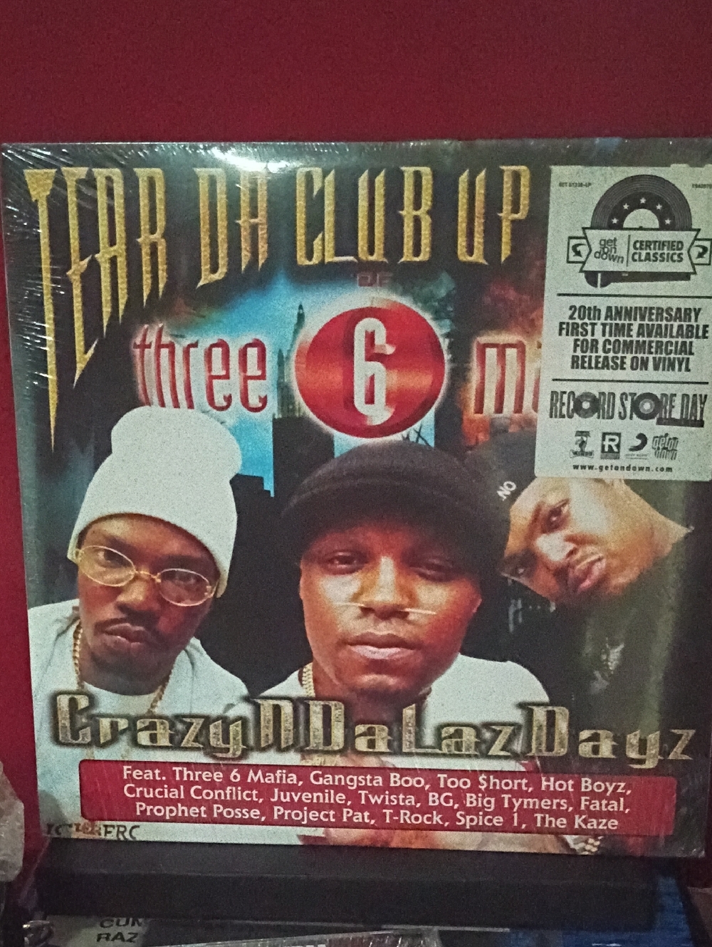 Three 6 MAFIA Tear Club Thugs Record Store Day First Press SPLATTER Twista RSD